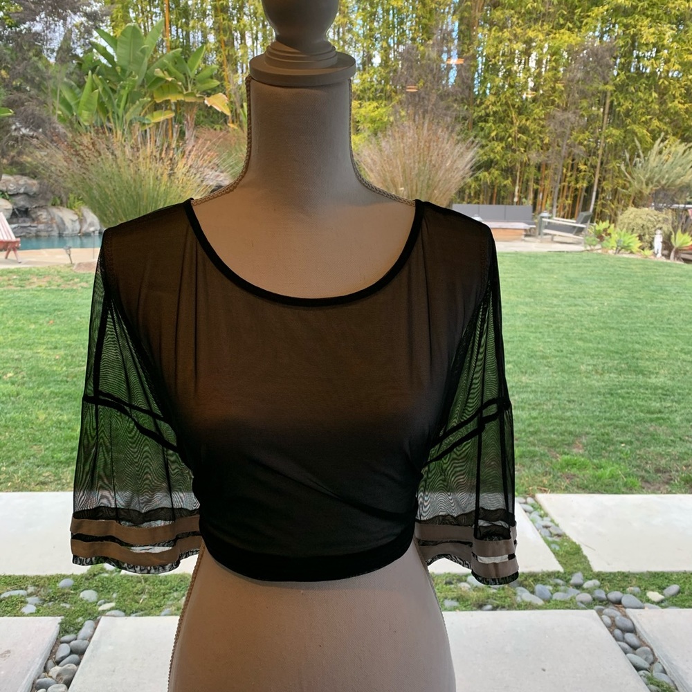 I am selling a clear smooth crop top